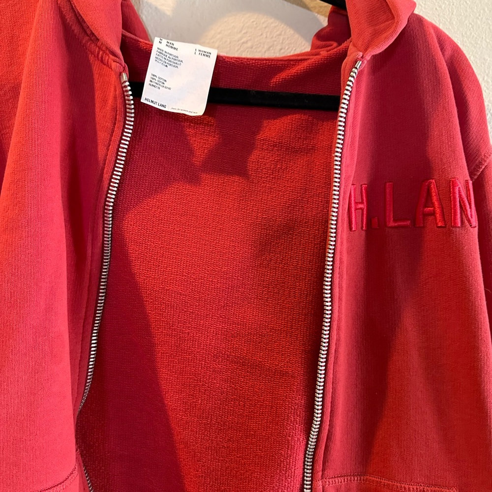 Helmut Lang Red Hoodie